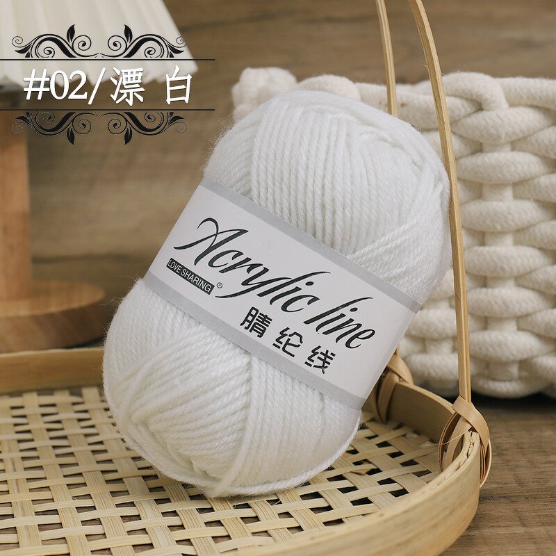 Acrylic Yarn - Manufacturer - 100% 4 Ply Hand-knitted Crochet Slippers Cushion