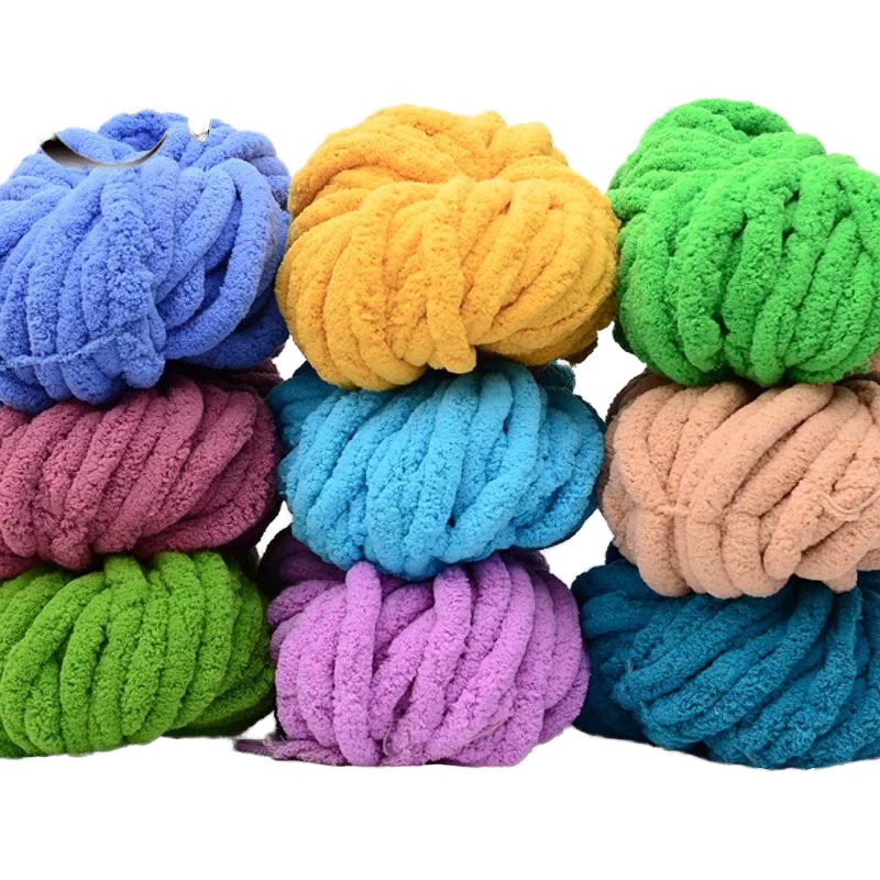 Chunky Chenille Yarn - Manufacturer - Ultra Soft Thick Blanket Weaving Ready to Ship