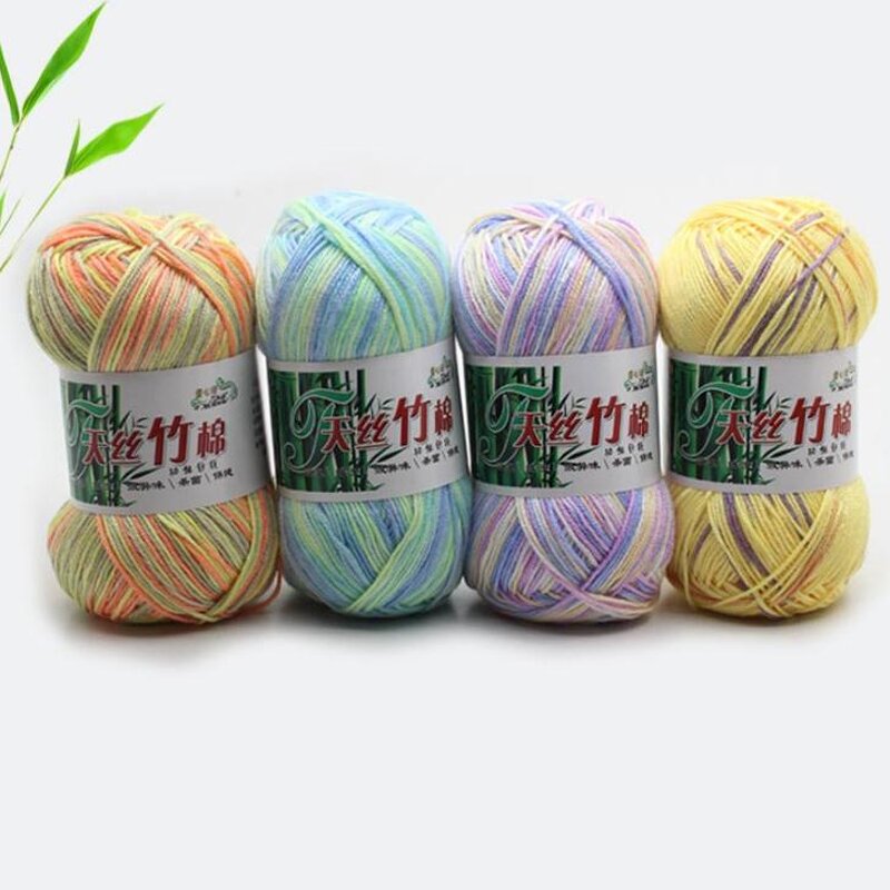 Bamboo Cotton Yarn - Manufacturer - High Quality Organic Baby 50g/ball Fancy