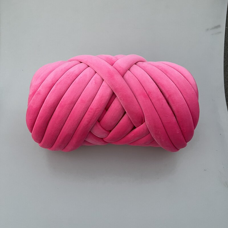 Velvet Tube Yarn - Manufacturer - 3cm Vegan Machine Washable Roving Chunky