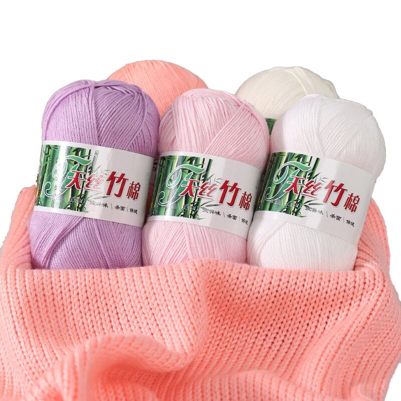 Bamboo Cotton Yarn - Manufacturer - 100% Organic 4ply 6ply 32s 40s Baby Knitting