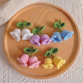 Crochet Artificial Flower - Manufacturer - Customizable Cute Wool Yarn Knit
