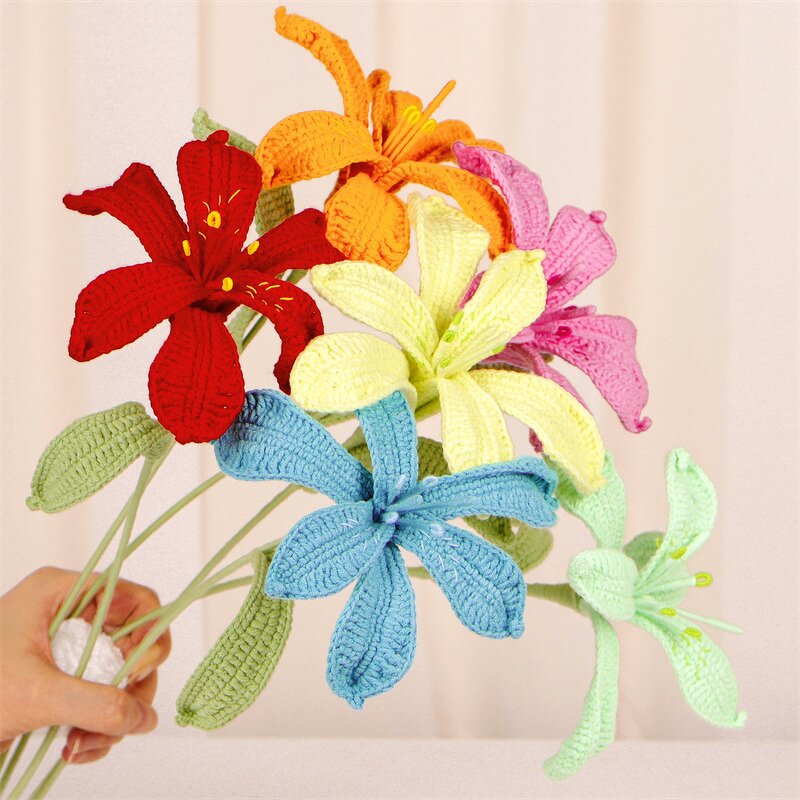 Crochet Flower Bouquet - Manufacturer - 2024 Hand Knitted Wind Hyacinth Home