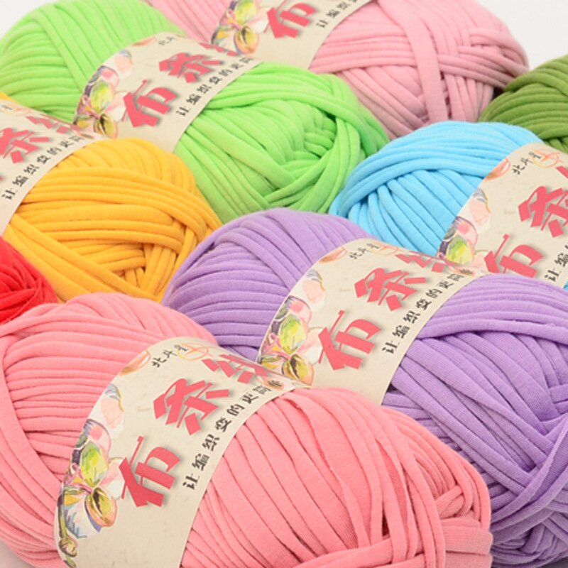 T-shirt Yarn - Manufacturer - 100% Polyester DIY Pet Bed Handbags Crochet