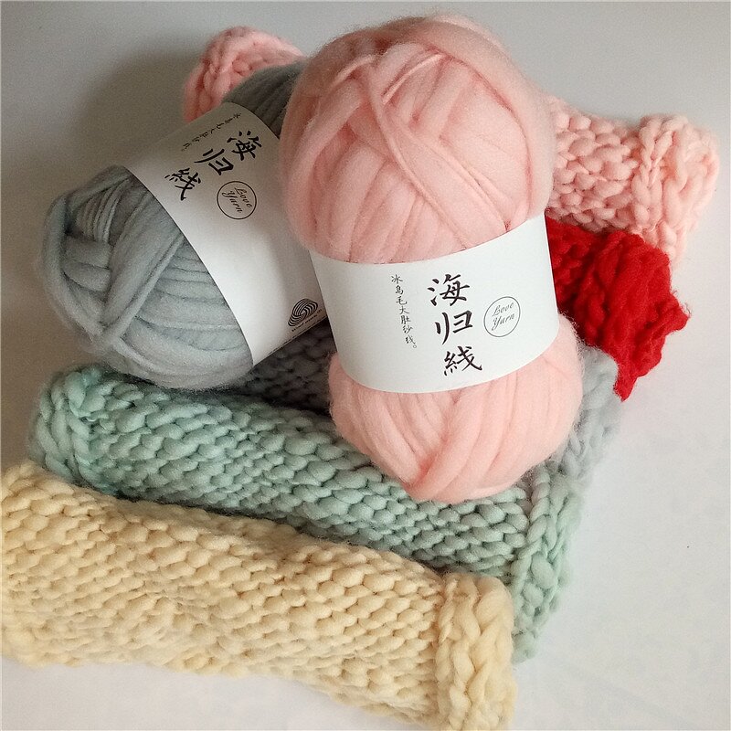 Iceland Polyester Yarn - Manufacturer - Soft Thick DIY Hat Scarf Dyed Recycled