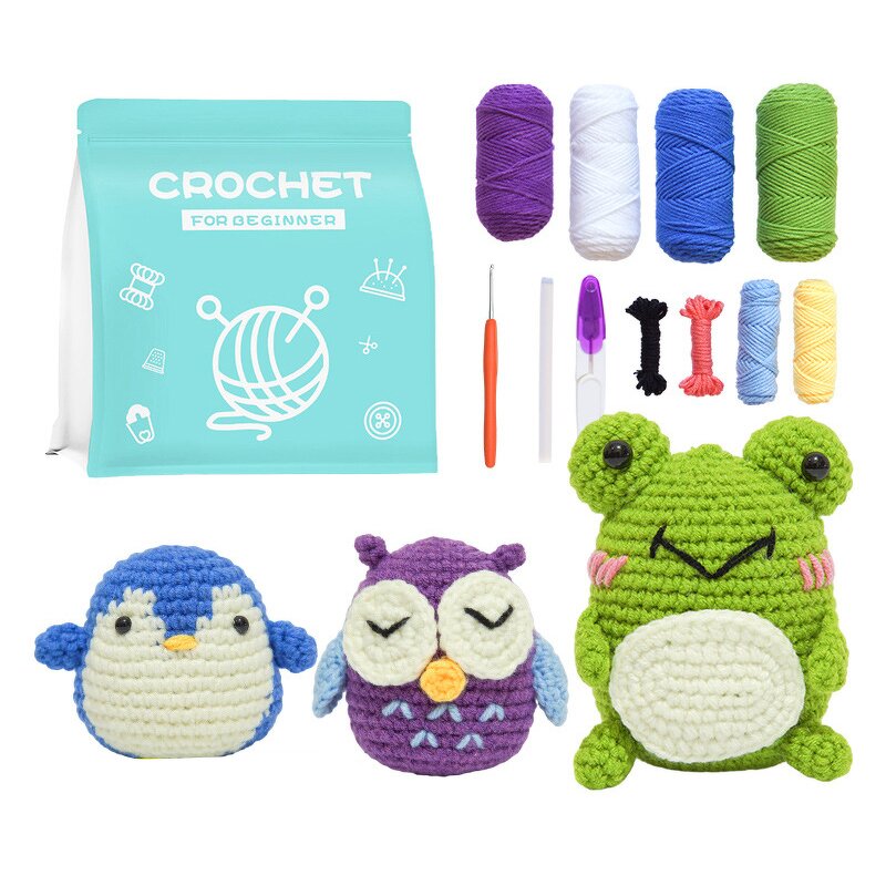 Crochet Starter Kit - Manufacturer - Beginner's Yarn DIY Knitting Adults Kids