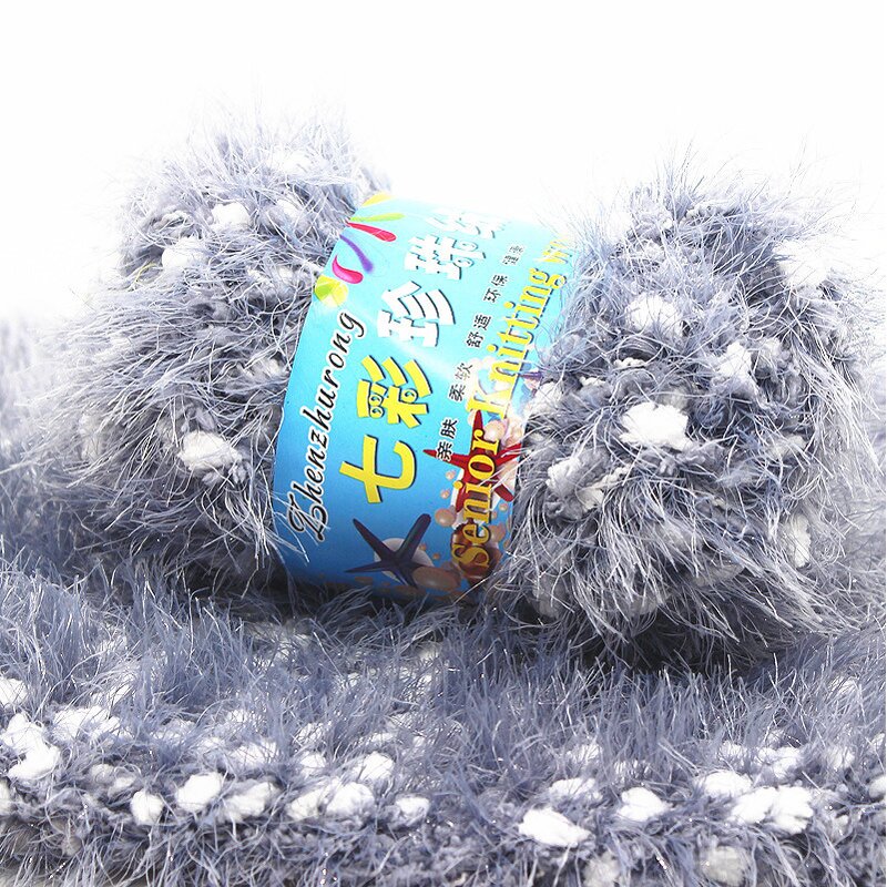 Pearl Velvet Yarn - Manufacturer - Multicolored Fluffy Dot Acrylic Crochet Knitting