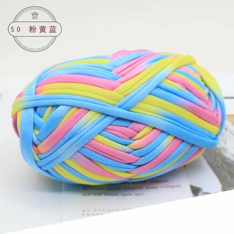 Polyester T-Shirt Yarn - Manufacturer - Textured Melange Space Dye Hand Knitting