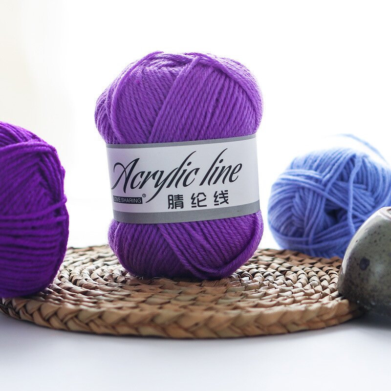 4 Ply Acrylic Yarn - Manufacturer - OEM Soft Recycled Dyed Crochet Knitting
