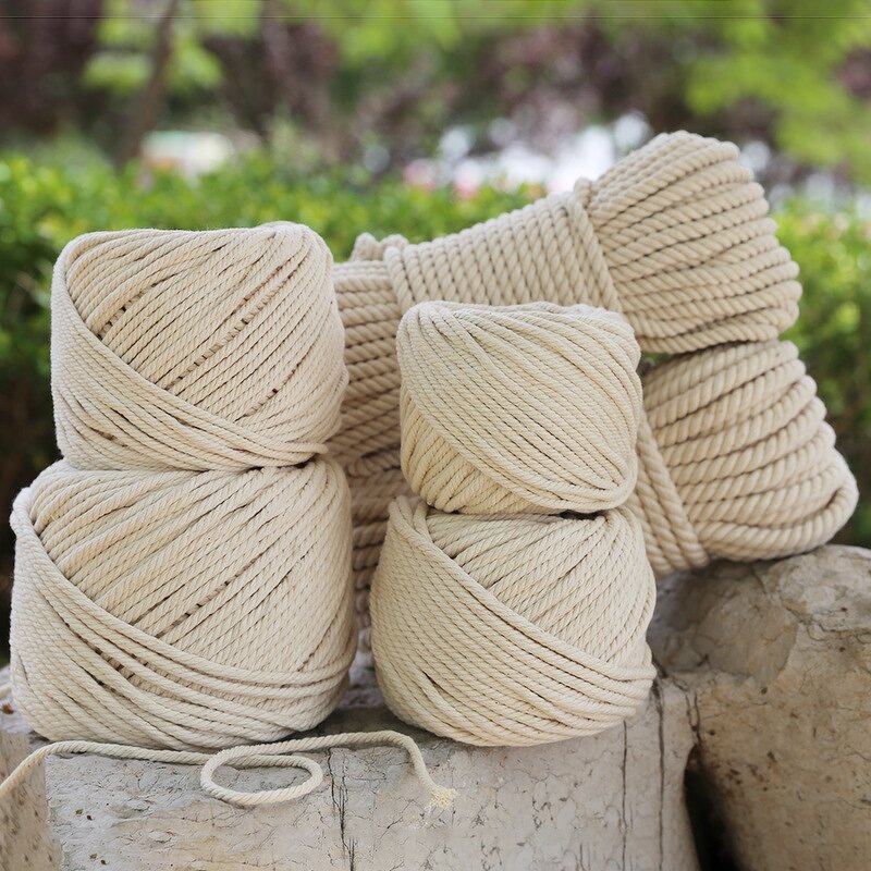 Cotton Macrame Cord - Manufacturer - 100% Natural White Handmade Braided Wall Decor