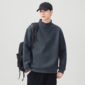 Men's Base Shirt - Manufacturer - Heavy Henry Autumn Long Sleeve Loose Solid