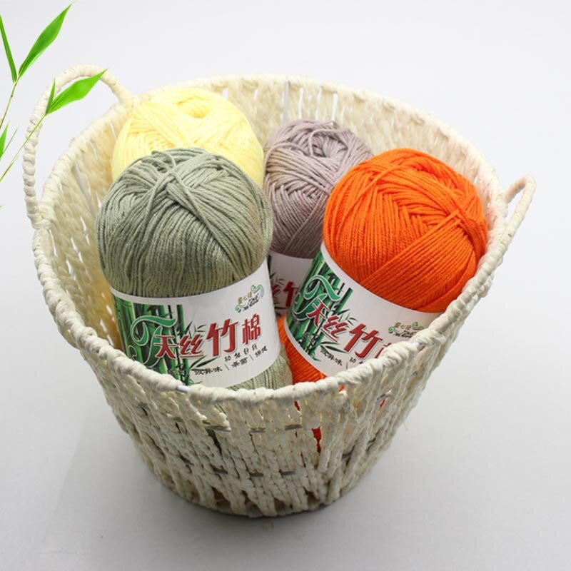 Bamboo Cotton Yarn - Manufacturer - Smooth Blended Hand Knitted Crochet DIY