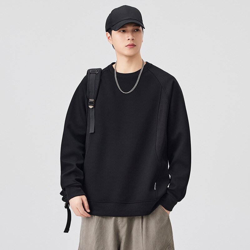 Men's Crewneck Sweater - Manufacturer - American Brand Heavy Solid All-Season