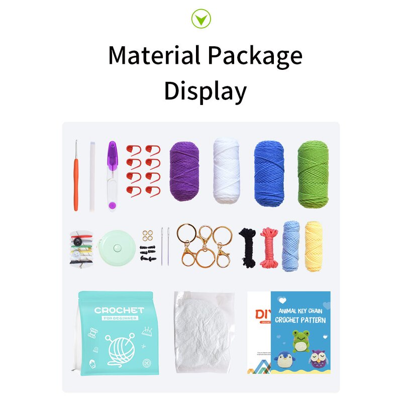 Crochet Starter Kit - Manufacturer - Beginner's Yarn DIY Knitting Adults Kids
