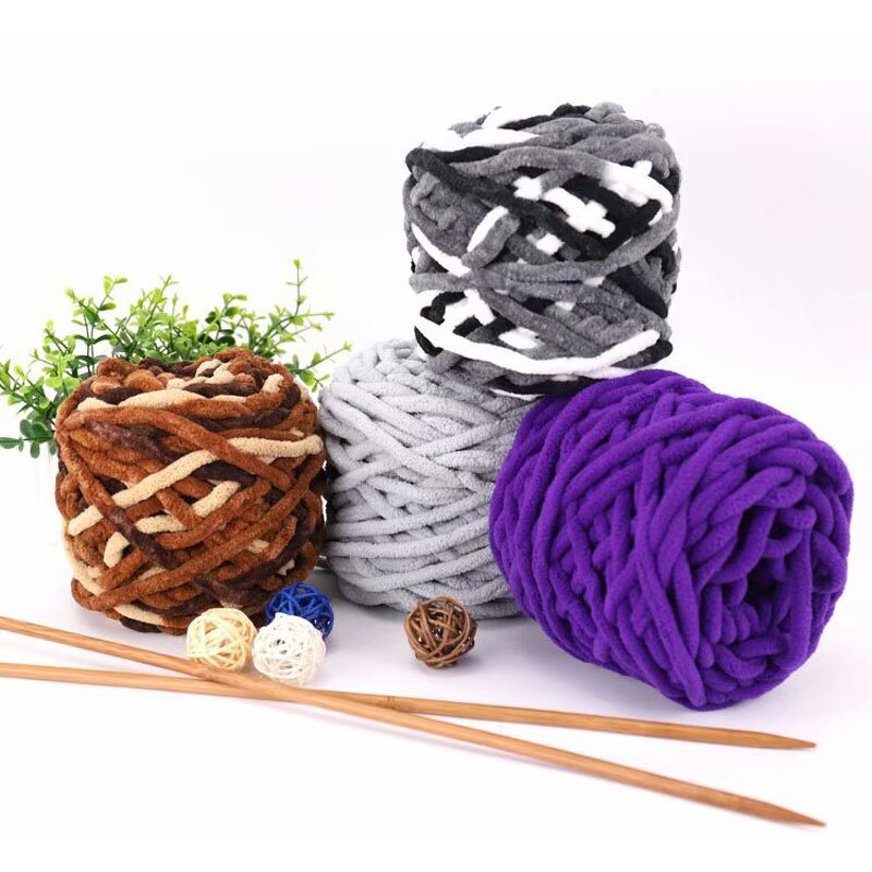 Chunky Chenille Yarn - Manufacturer - 7mm Polyester Blanket Scarf Shoes Crochet