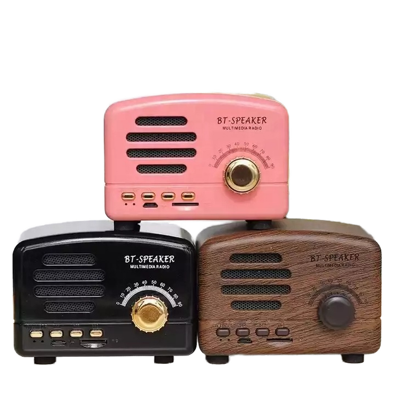 Wireless Speaker Manufacturer - with FM Function Portable Mini 1200mah Rechargeable Retro