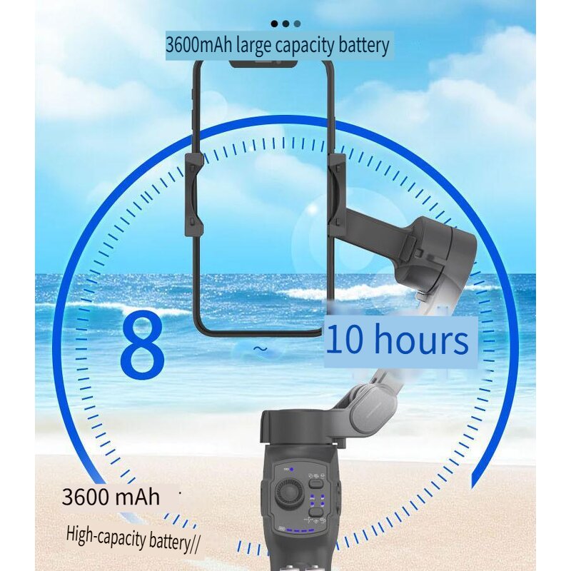 Gimbal Stabilizer Manufacturer - All Direction Rotation Foldable AI Auto Face Tracking with Tripod