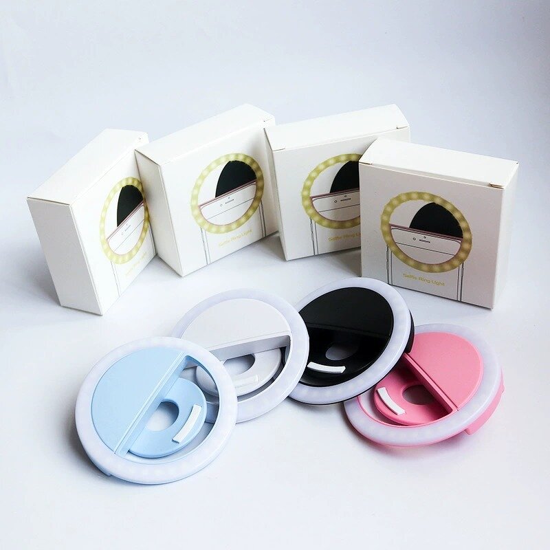 Fill Light Manufacturer - Portable Rechargeable 3 Color Selfie Ring 36 LEDs for Mobile Phone