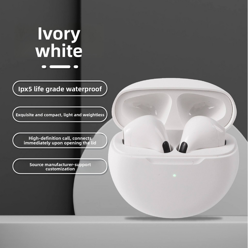 TWS Earbuds Manufacturer - Pro6 Wireless Gaming Touch Control In-ear Non-noise Cancelling