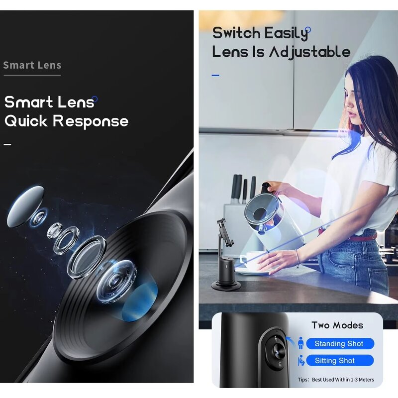 Phone Holder Stand Manufacturer - 360 Auto Face Tracking Intelligent Recognition for Vlog