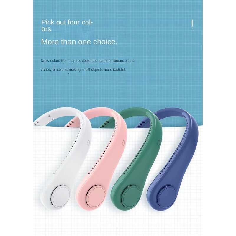 Neck Fan Manufacturer - Hanging 3 Level Speed Rechargeable Bladeless Wearable
