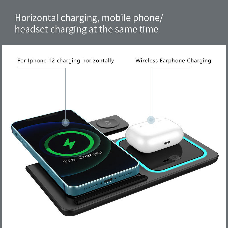 Wireless Charger Manufacturer - Multifunction 3 in 1 Strong Magnetic Fast for Watch Earphone
