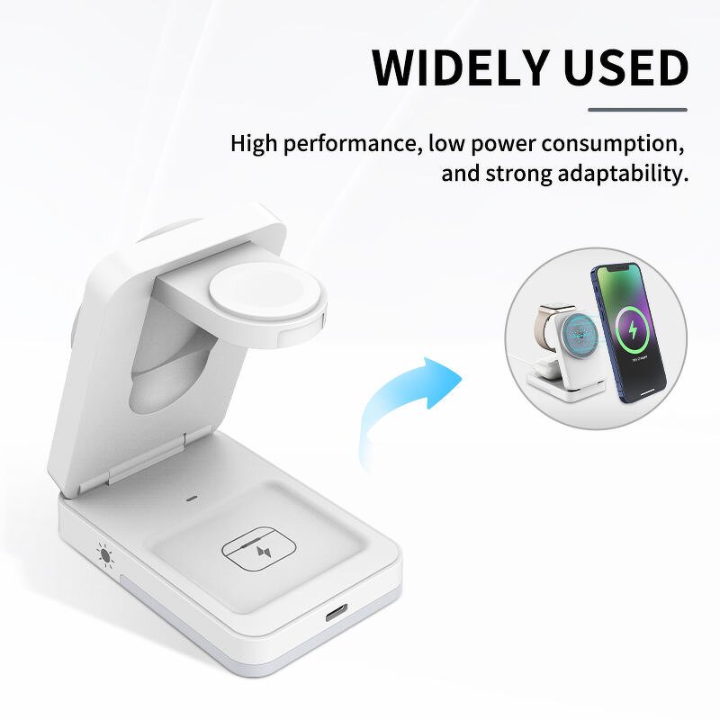 Wireless Charger Manufacturer - Magnetic Station 3 in 1 Folding Multi Functional OEM
