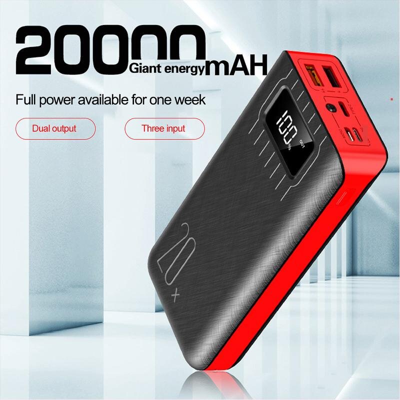 Power Bank Manufacturer - 20000mah with LED Digital Display Fast Charge Dual USB