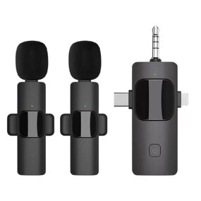 Lavalier Microphone Manufacturer - 3 in 1 Mini Wireless Noise Reduction for Live Stream