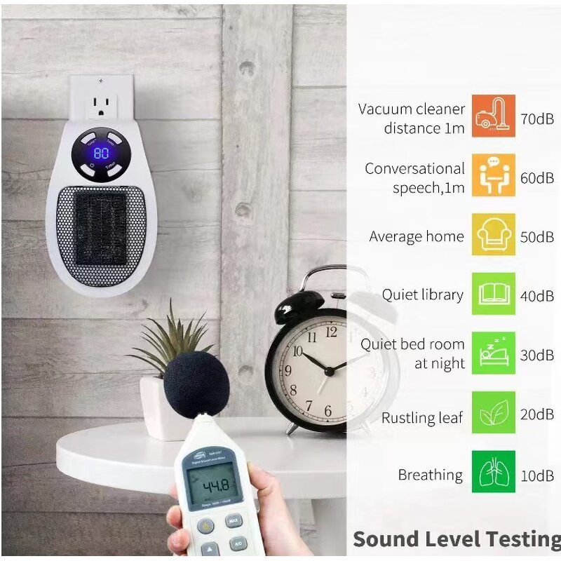 Heater Manufacturer - Electric Ceramic Fan Quiet Adjustable Thermostat EU UK Plug 220V