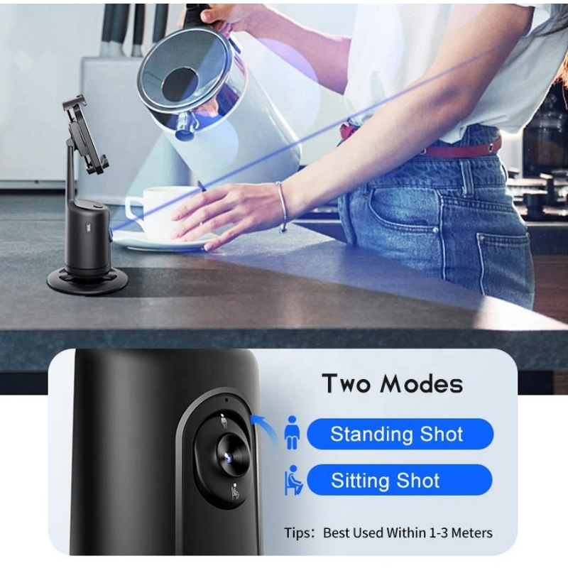 Stabilizer Manufacturer - P01 Intelligent Face Recognition 360° Rotate Panoramic Tracking
