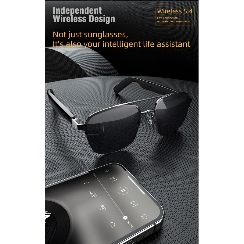 Smart Glasses Manufacturer - 360 Degree Wireless Headphone Music & Call Anti Blue Light
