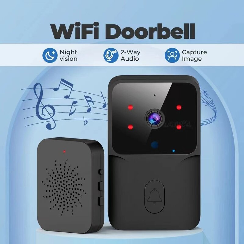 Doorbell Manufacturer - Wi-Fi with Two-Way Audio HD Camera Waterproof Night Vision