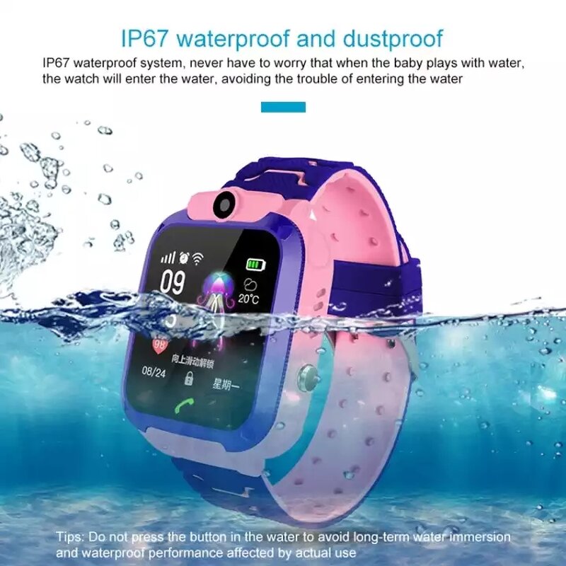Smart Watch Manufacturer - Q12 GPS Tracking SOS Waterproof Dual Side Calling for Kids