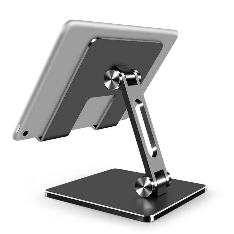 Tablet Stand Manufacturer - Carbon Steel Desktop Folding Flexible Mounting with OEM Logo
