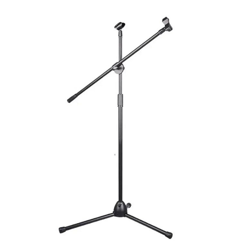 Microphone Stand Manufacturer - Tripod Floor Base with Dual Rod 1.5m for Live Broadcasting