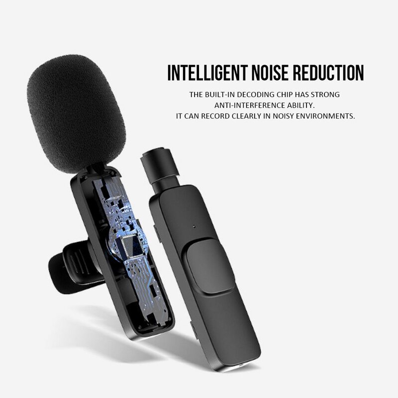 Lavalier Microphone Manufacturer - K8 Intelligent Noise Reduction Mini Wireless Clear Sound