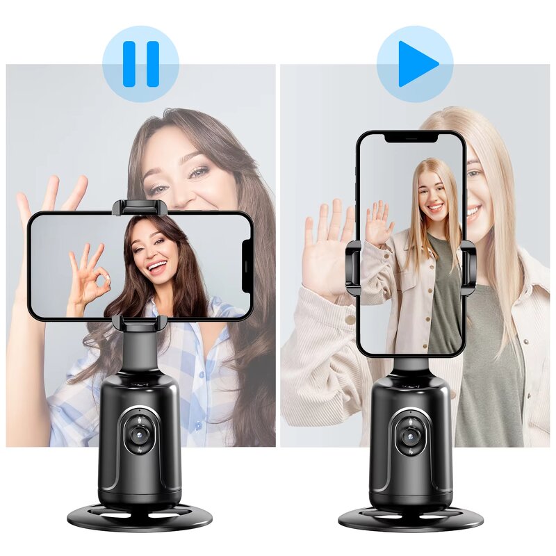 Phone Holder Gimbal Manufacturer - P01 Intelligent Face Recognition 360 Rotate for Streaming
