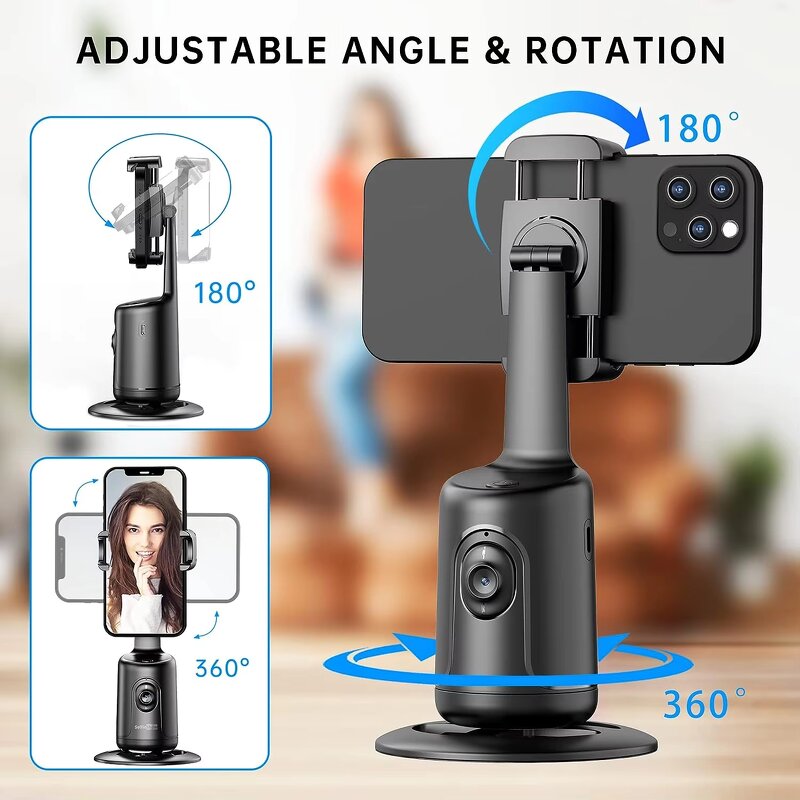 Phone Holder Stand Manufacturer - 360 Auto Face Tracking Intelligent Recognition for Vlog