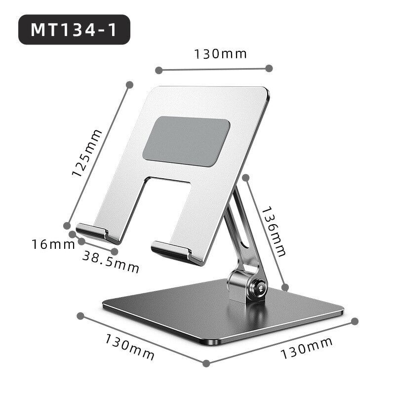 Tablet Stand Manufacturer - Carbon Steel Desktop Folding Flexible Mounting with OEM Logo