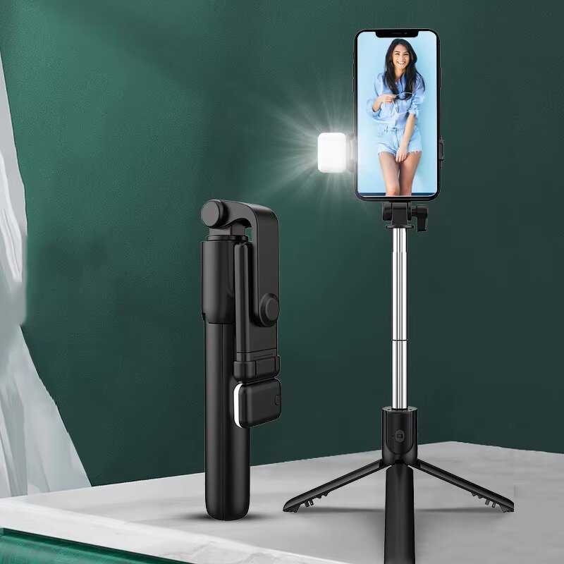 Selfie Stick Manufacturer - R1s with Fill Light Extendable Live Tripod with Remote