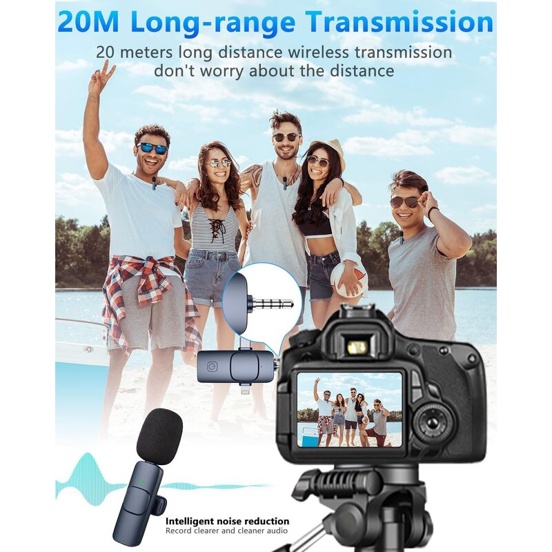 Lavalier Microphone Manufacturer - 3 in 1 Mini Wireless K15 for Tiktok Video