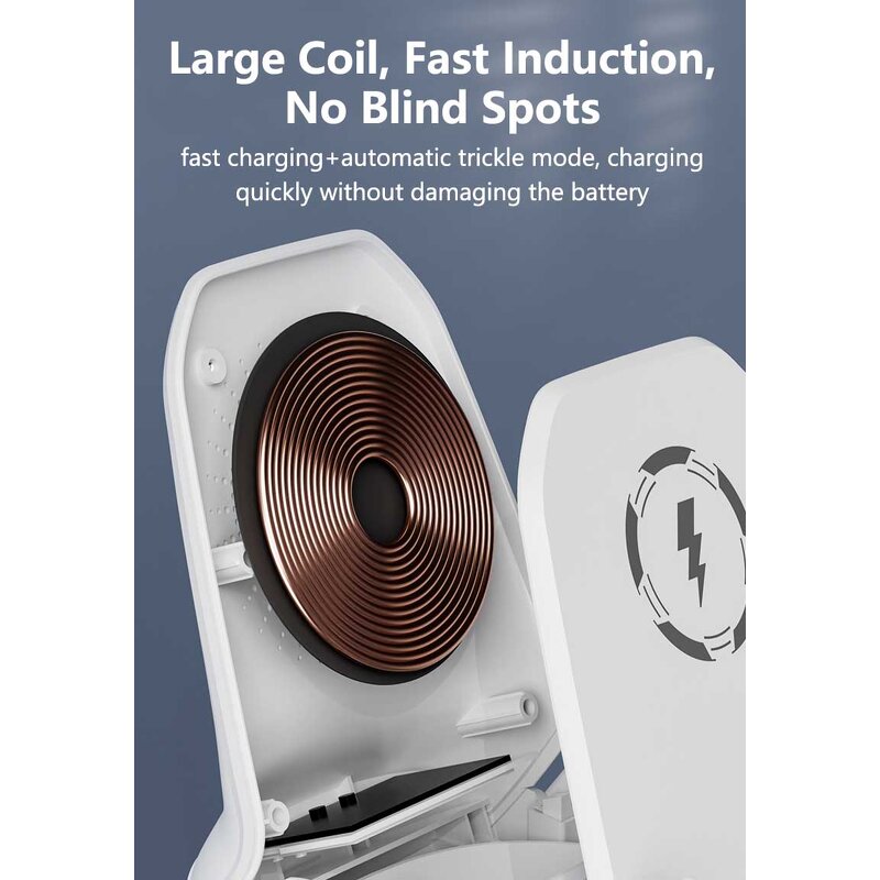 Wireless Charger Stand Manufacturer - 15w Fast Chair Design Desktop with Magnetic Ports