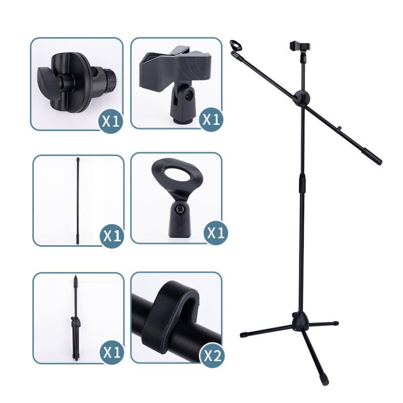 Microphone Stand Manufacturer - Professional Tripod 1.5m Adjustable Height for Stage