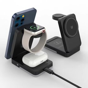 Wireless Charger Manufacturer - Magnetic Station 3 in 1 Folding Multi Functional OEM