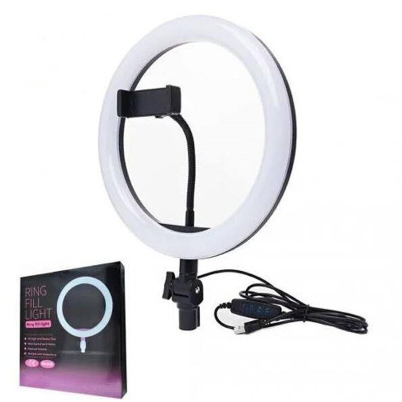 Ring Light Manufacturer - 10inch Selfie Stick Fill in 3 Color Adjustable with Phone Clip