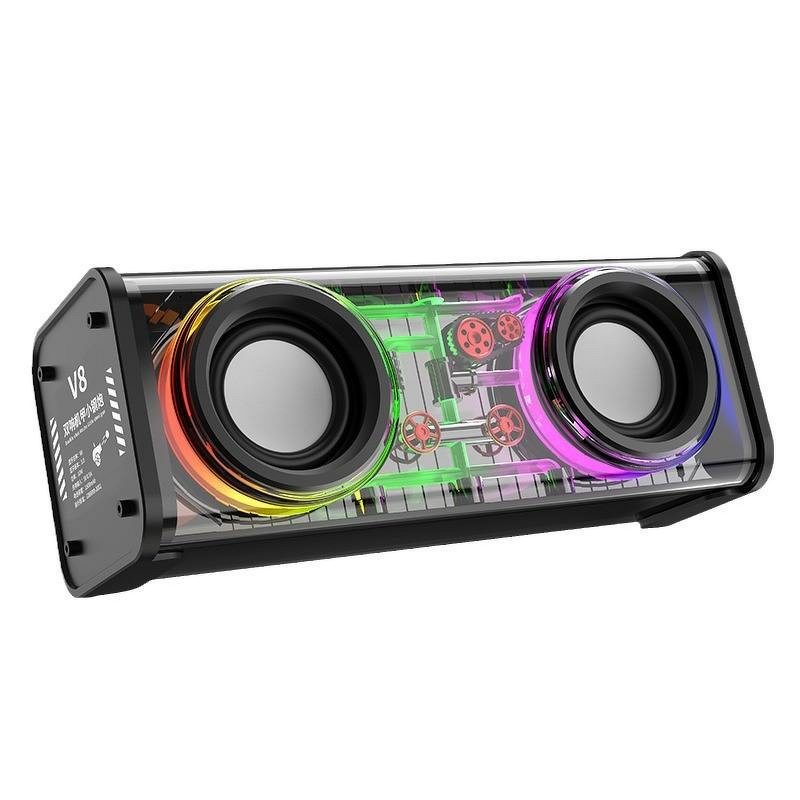BT Speaker Manufacturer - 2025 Portable V8 RGB LED Waterproof Subwoofer for Outdoor