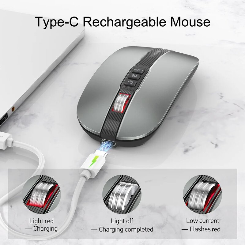 Wireless Mouse Manufacturer - Ultra-Thin USB Rechargeable 2.4GHz RGB Gaming Silent Dual Mode