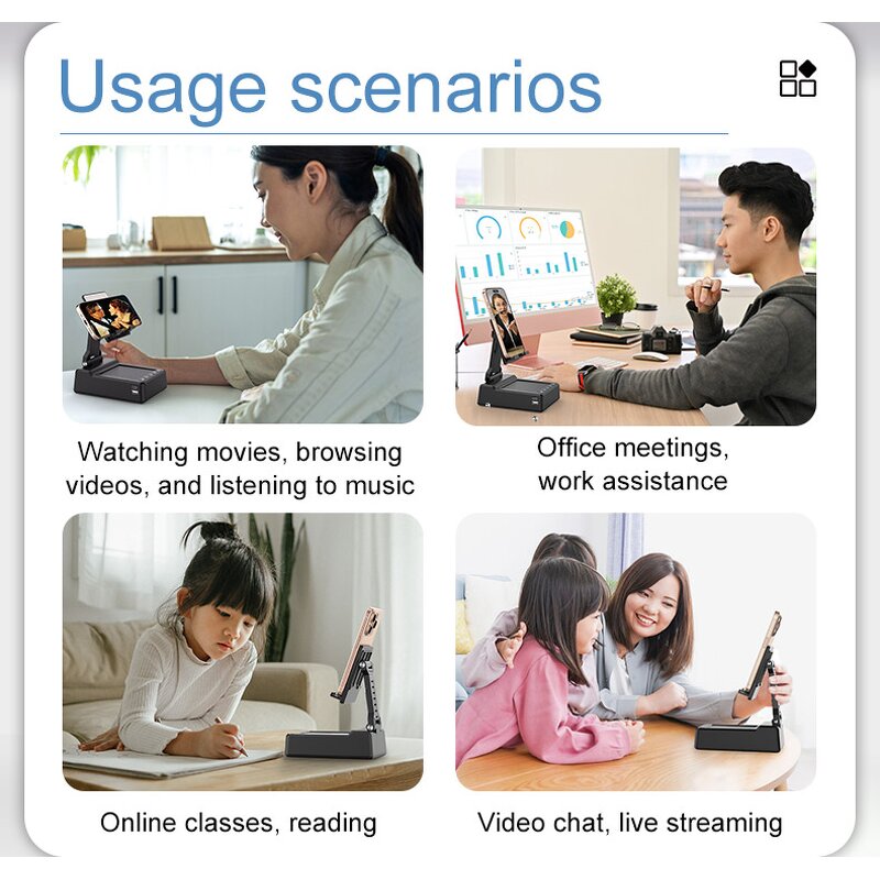 Power Bank Manufacturer - 5000mAh Rechargeable with Wireless Speaker & Folding Phone Holder Stand