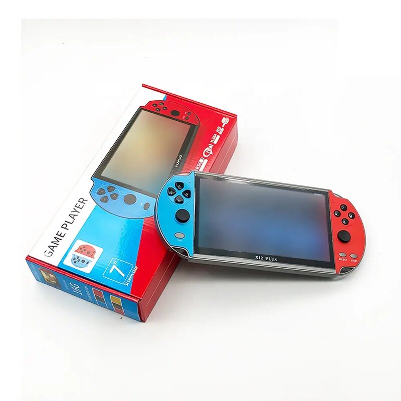 Handheld Game Console Manufacturer - X12 PLUS 7 Inch Ultra-large Screen with 10000 Games